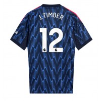 Arsenal Jurrien Timber #12 Vonkajší futbalový dres 2025-26 Krátky Rukáv